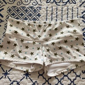 Blue Stars Fleo booty shorts